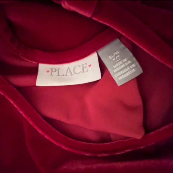 Red Velour Dress - Picture 5 of 6